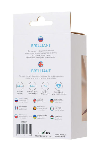 6-Korek analny miniaturowy ToDo Brilliant niebieski-6
