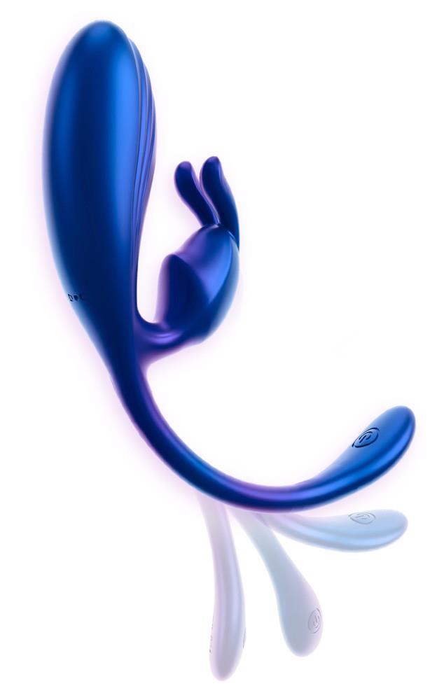 7-Wibrator króliczek Sweet Smile metaliczny elastyczny USB 22 cm-7