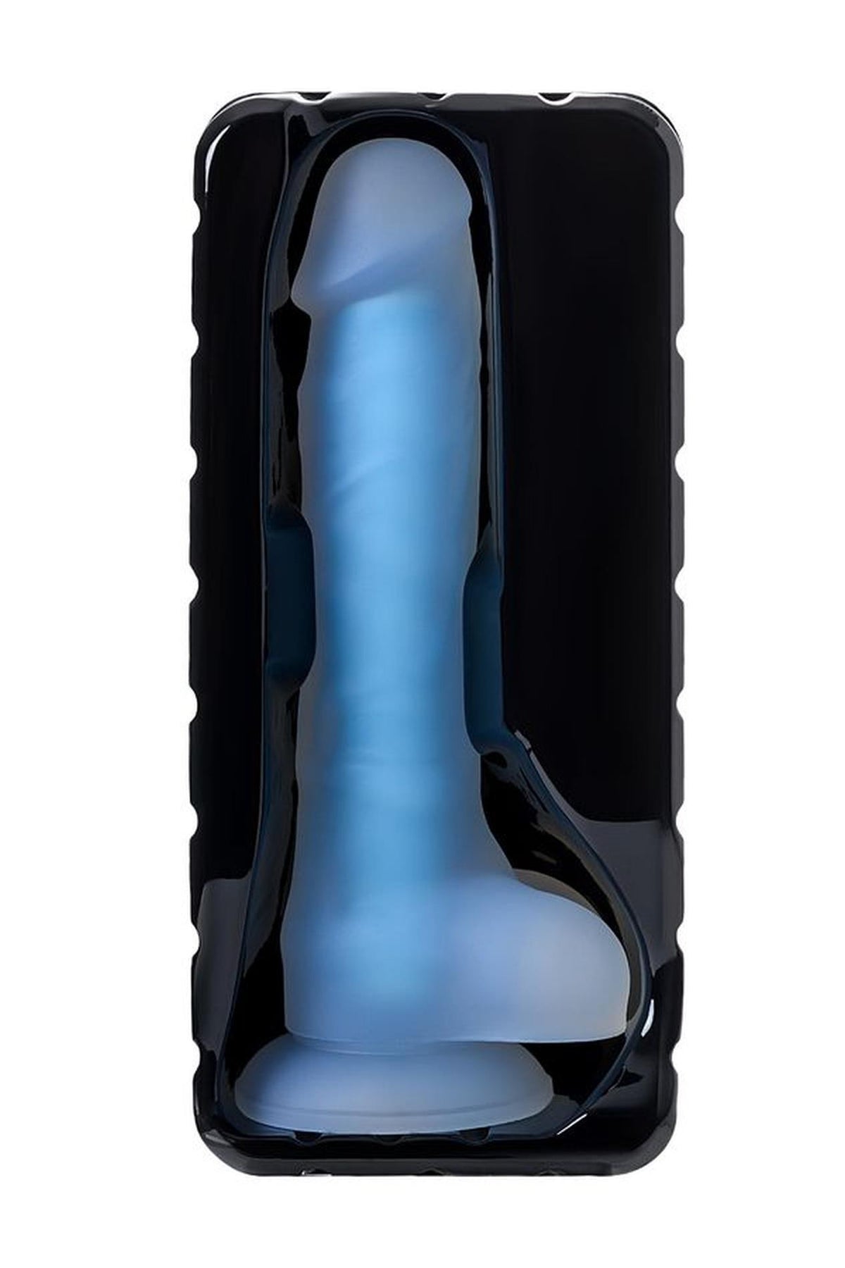 6-Dildo żelowe świecące Bruce Glow niebieskie 16,5 cm Beyond-6