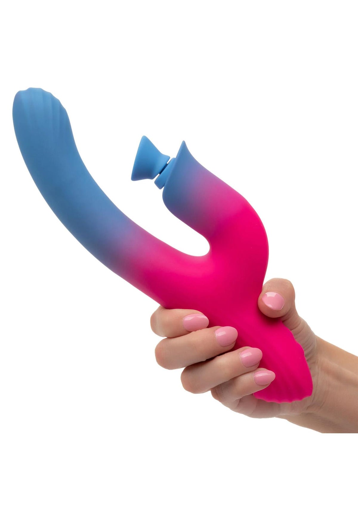 5-Stymulator ssący Calexotics różowy USB 14 cm-5