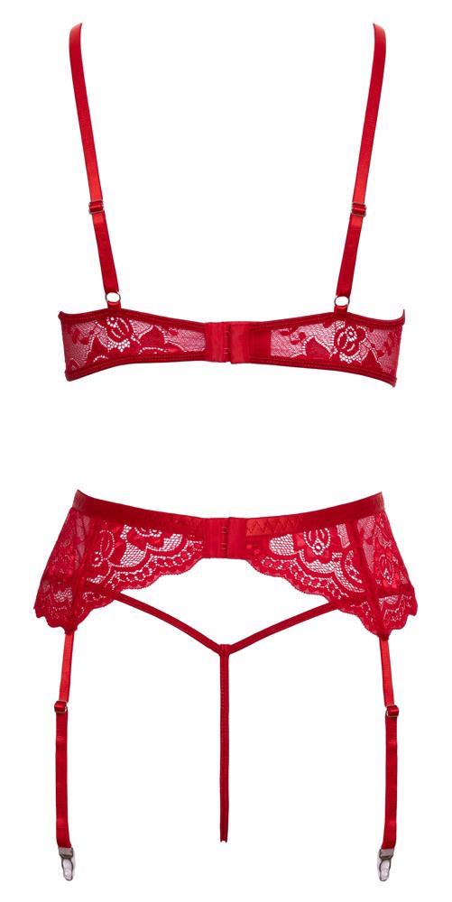 4-Świąteczny komplet bielizny Cottelli L/XL czerwony-4