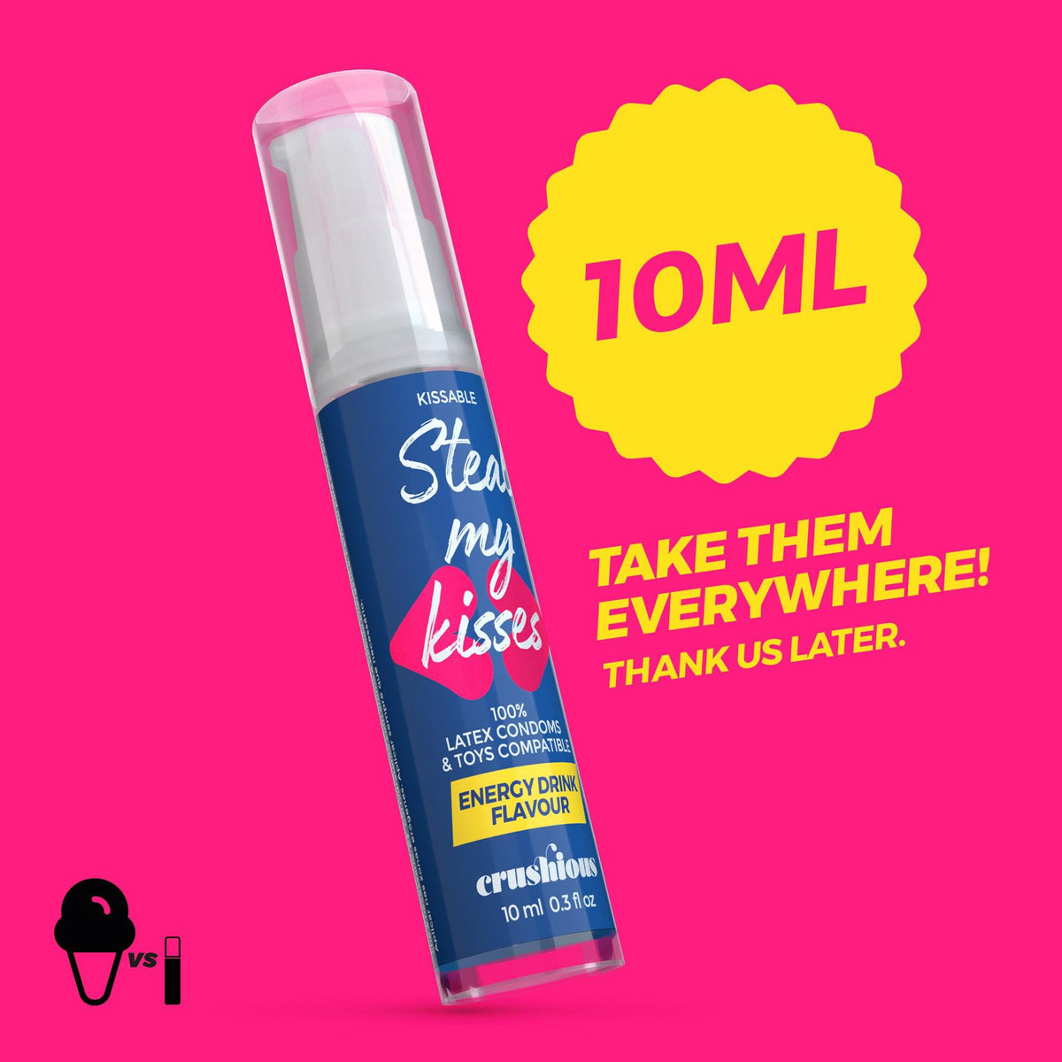 6-Wodny żel lubrykant smakowy Crushious Steal My Kisses 10ml-6