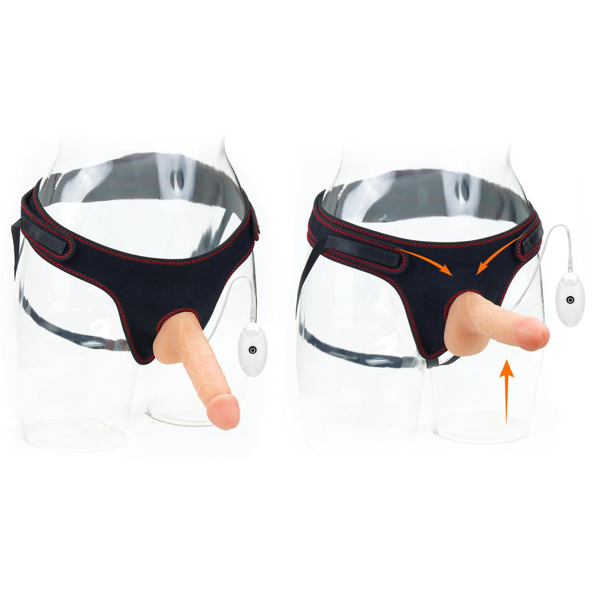 4-Vibrating Easy Strapon Set 7.0''-4