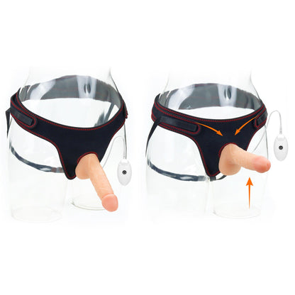 4-Vibrating Easy Strapon Set 7.0''-4
