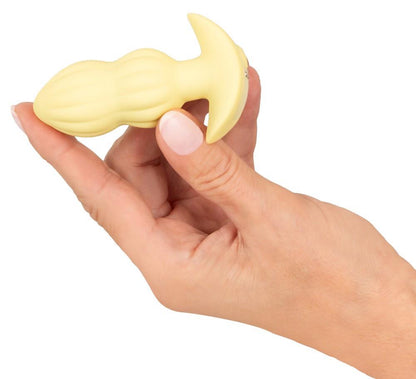 5-Plug wibrujący Cuties żółty silikonowy 7 trybów USB 8 cm-5
