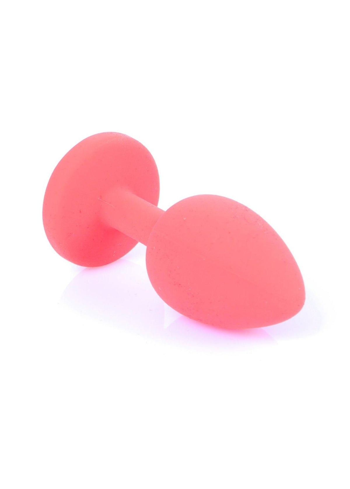 6-Korek analny silikonowy z diamentem MyLove Toys czerwony 7 cm-6