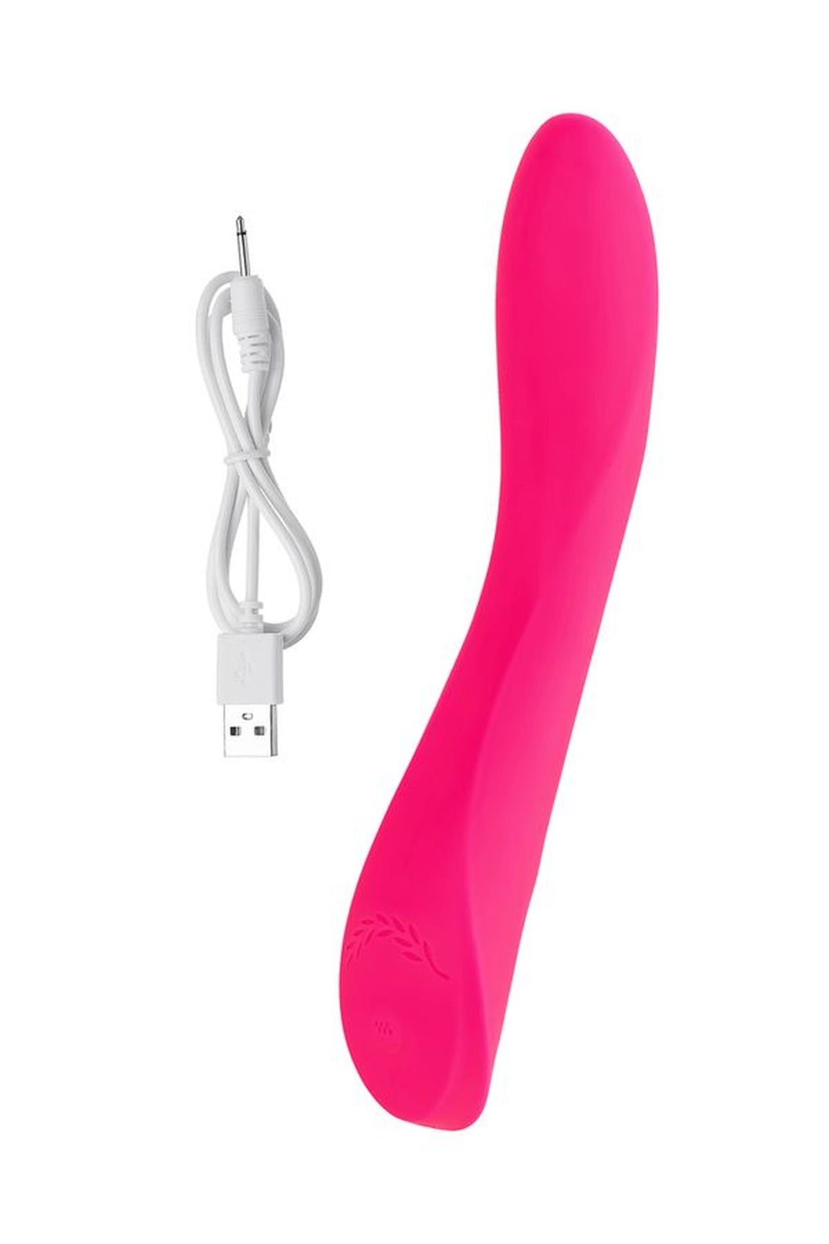 7-Wibrator punktu G JOS Twig silikonowy różowy USB 20,5 cm-7