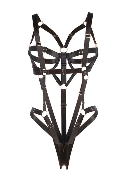 5-Regulowany body harness Paris Hollywood czarny-5