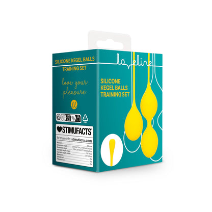 6-Kulki Kegla silikonowe Loveline Carambola żółte-6