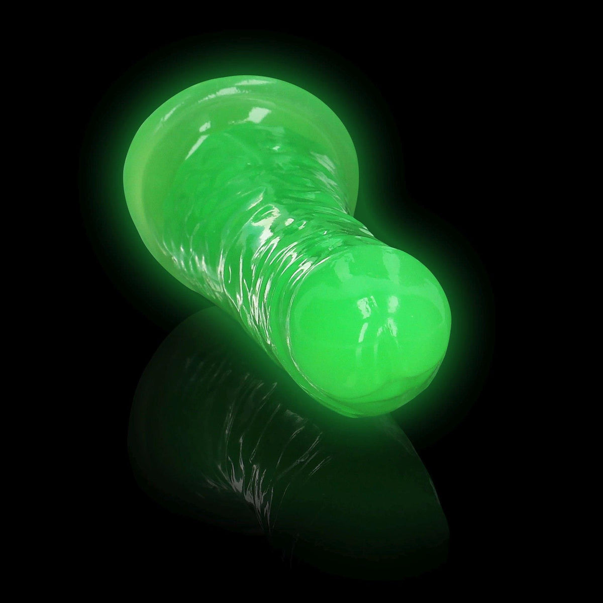 6-Dildo realistyczne RealRock świecące w ciemności z przyssawką 15,5 cm-6