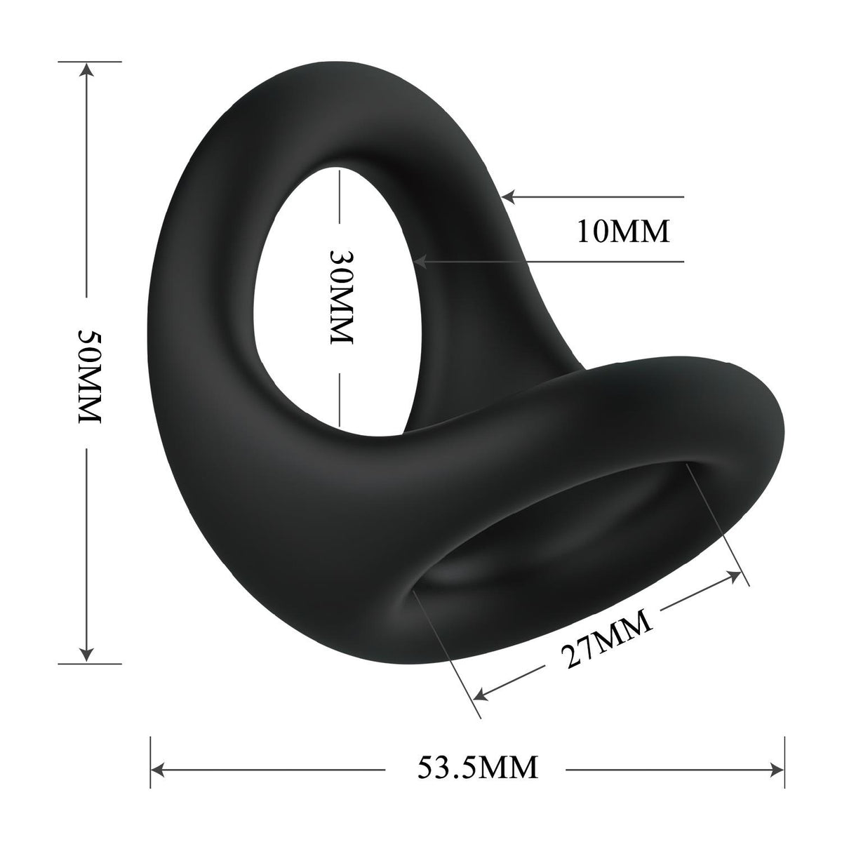6-Pierścień erekcyjny super miękki silikonowy Crazy Bull Nestor-6
