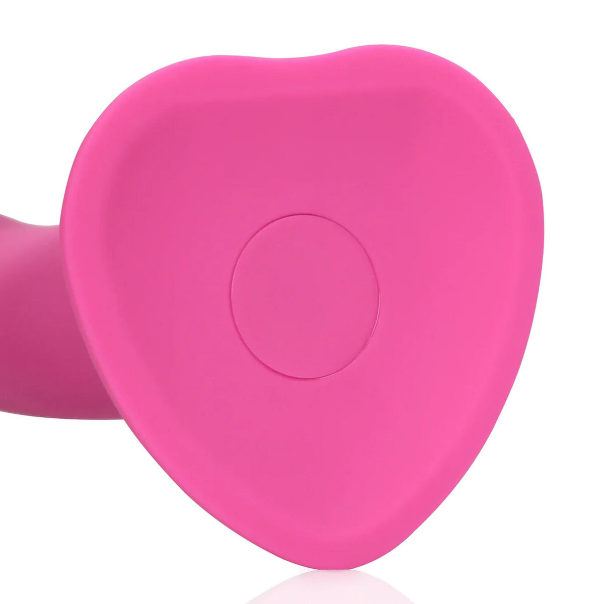 8-Wibrator dildo silikonowy Loveline różowy 18 cm-8