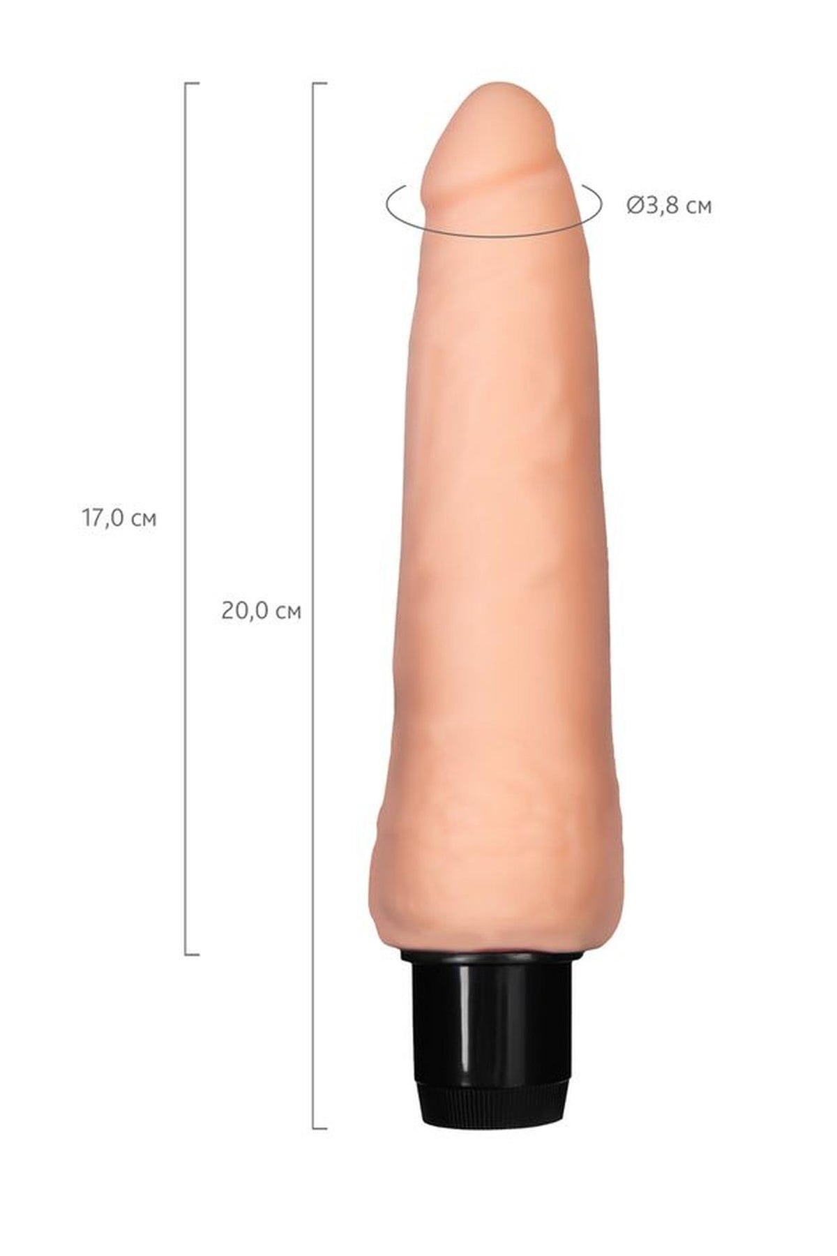 7-Wibrator realistyczny A-Toys Lank TPE 20 cm-7