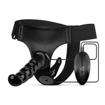 5-Zestaw strap-on wibrujący EasyToys Fetish Collection czarny-5