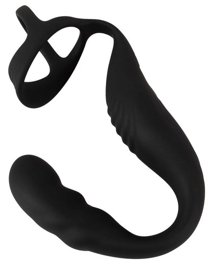 4-Pierścień erekcyjny Rebel z wibrującym korkiem prostaty USB-4