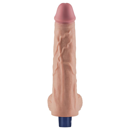 4-10" REAL SOFTEE Rechargeable TPE Vibrating Dildo(Flesh)-4