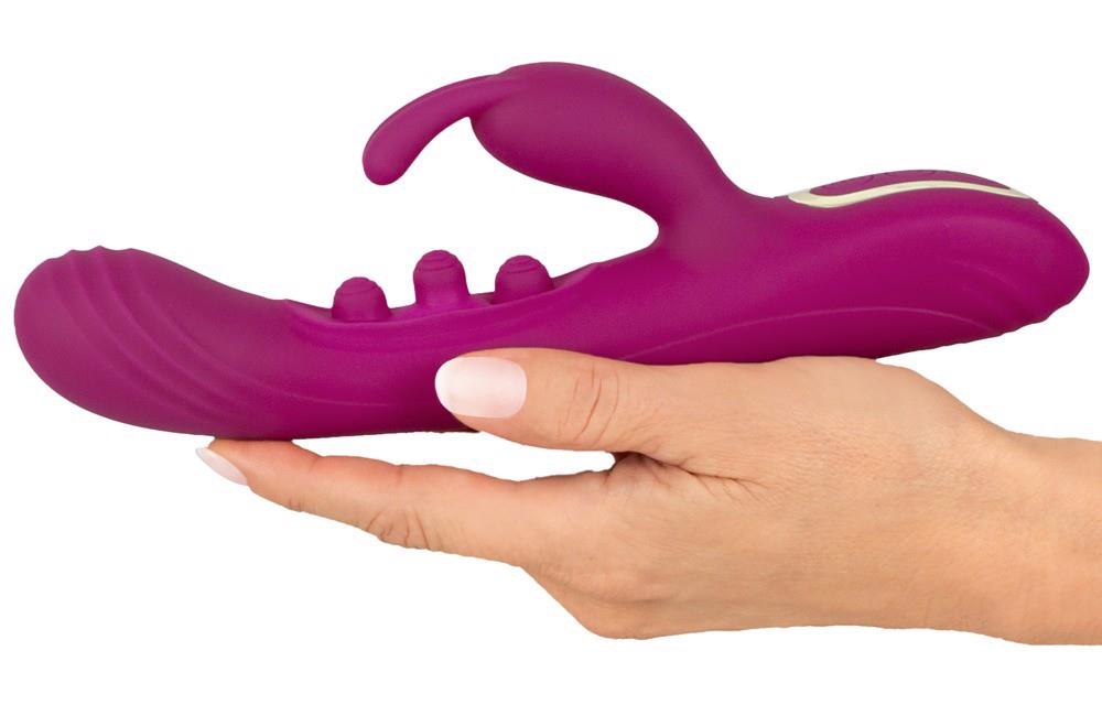 6-Wibrator króliczek Javida 2F squirt silikonowy USB 22,5 cm-6