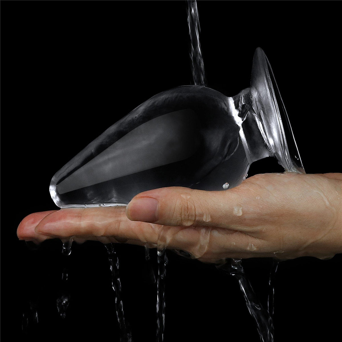 6-Flawless Clear Anal Plug 4.5''-6