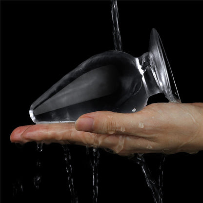 6-Flawless Clear Anal Plug 4.5''-6