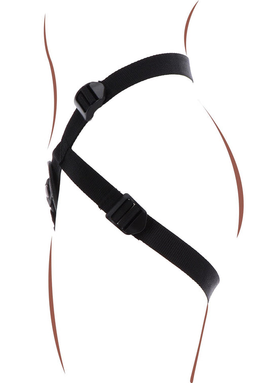 2-Uprząż strap on ToyJoy Get Real poliestrowa czarna-2