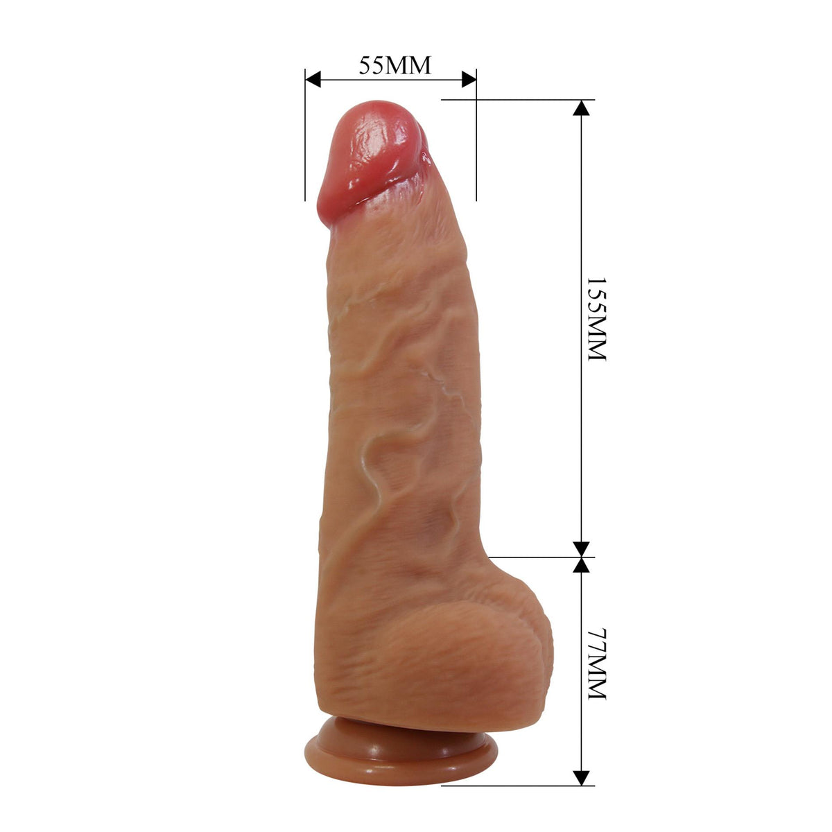 6-Dildo realistyczne super miękkie silikonowe Pretty Love Najm 23 cm-6