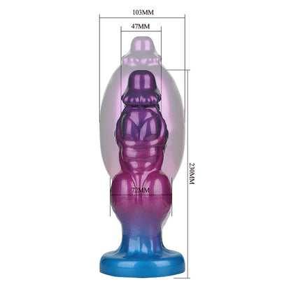 7-Dildo silikonowe dmuchane monster Power Monsters Rift Titan 24 cm-7