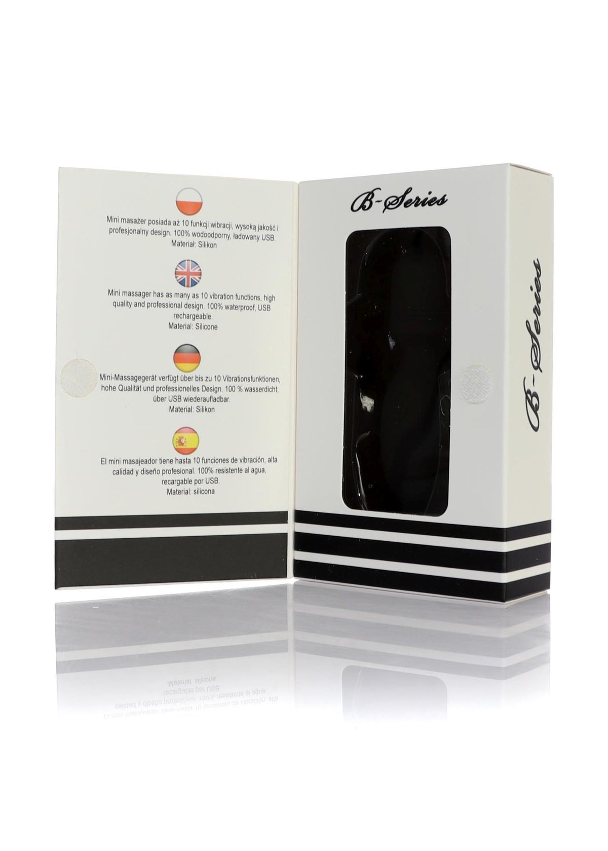 7-Mini wibrator silikonowy USB 10 funkcji wodoodporny B Series Magic-7