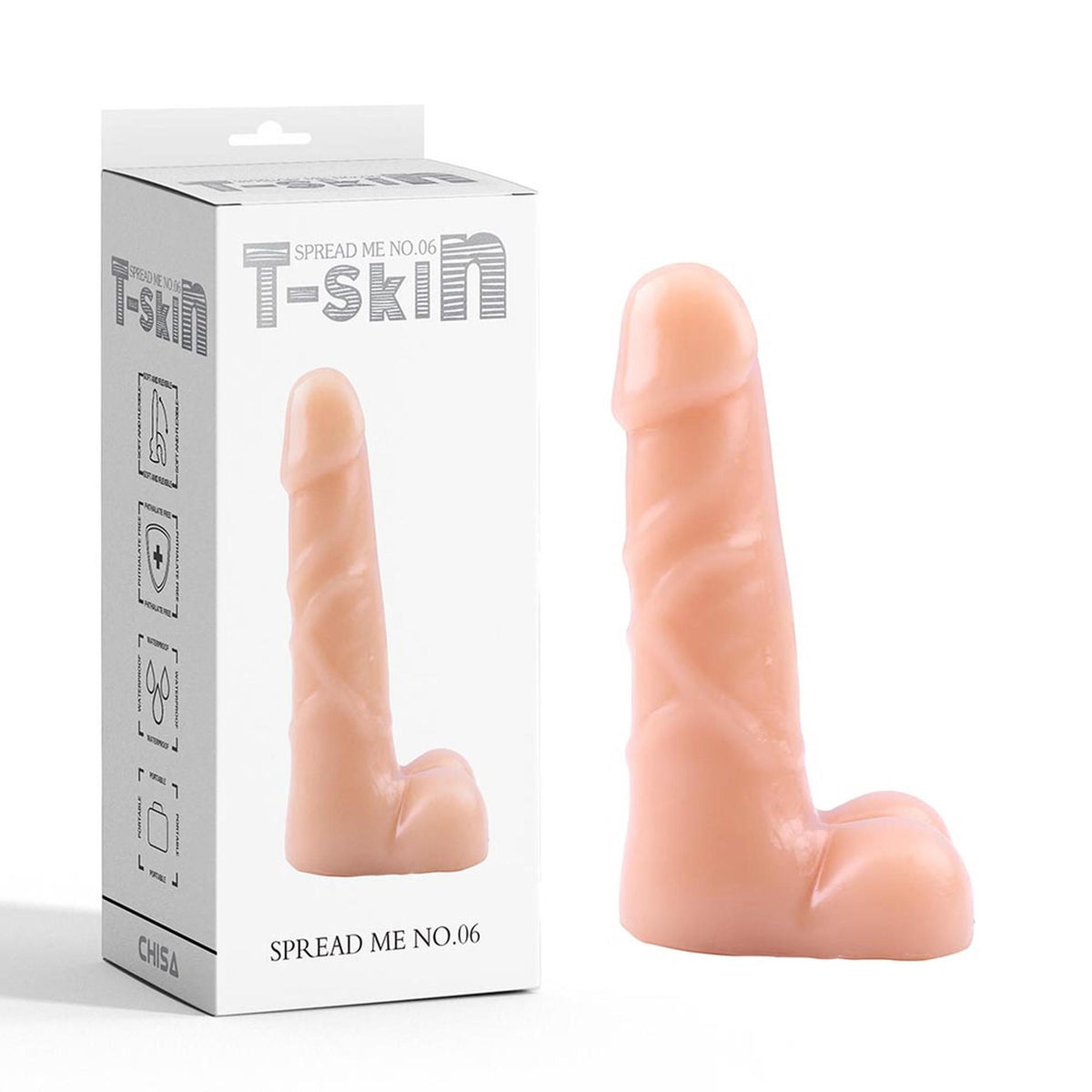 6-Dildo realistyczne miękkie Tskin cieliste Spread Me No.06-6