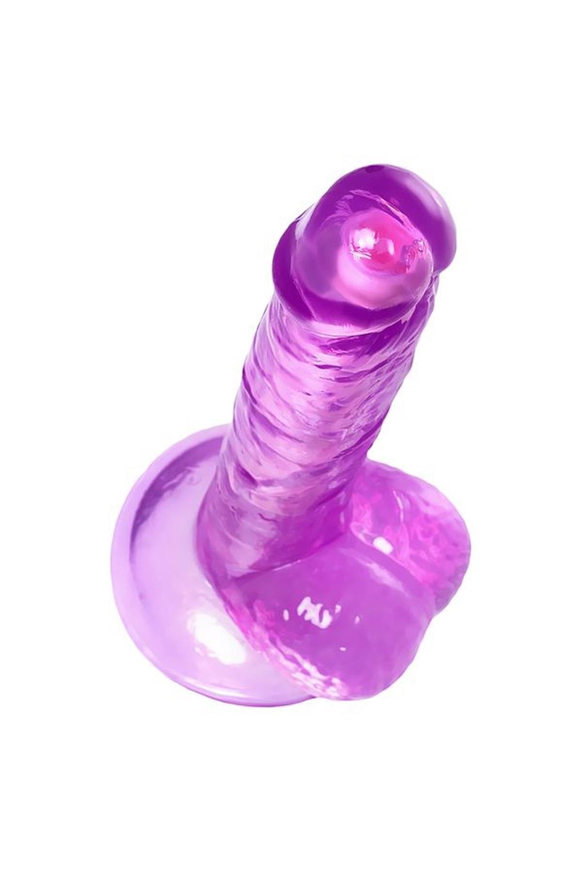 10-Elastyczne realistyczne dildo Celiam A Toys fioletowe 20,5 cm-10