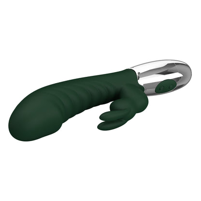 7-Wibrator króliczek Pretty Love podwójny silnik silikonowy USB-7