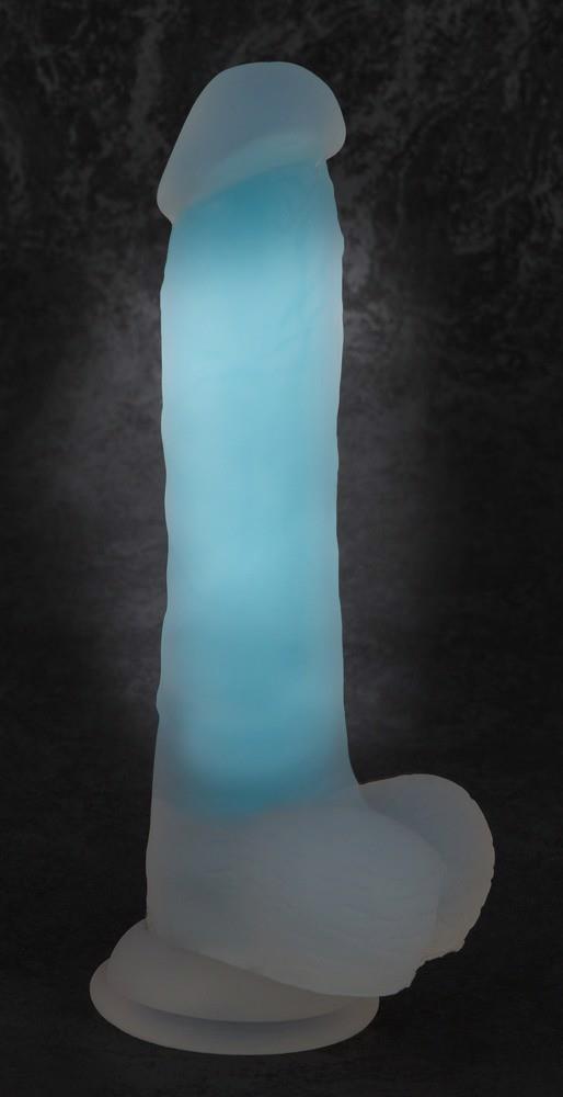 3-Dildo silikonowe You2Toys świecące w ciemności 20,5 cm-3