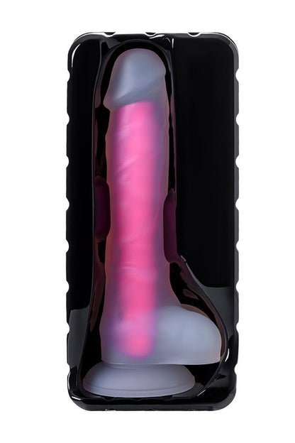 5-Dildo żelowe świecące Peter Glow Beyond różowe 16,5 cm-5