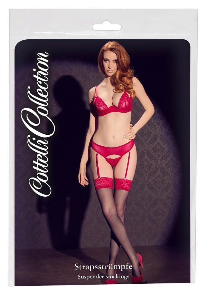 4-Stockings black/red 6-4