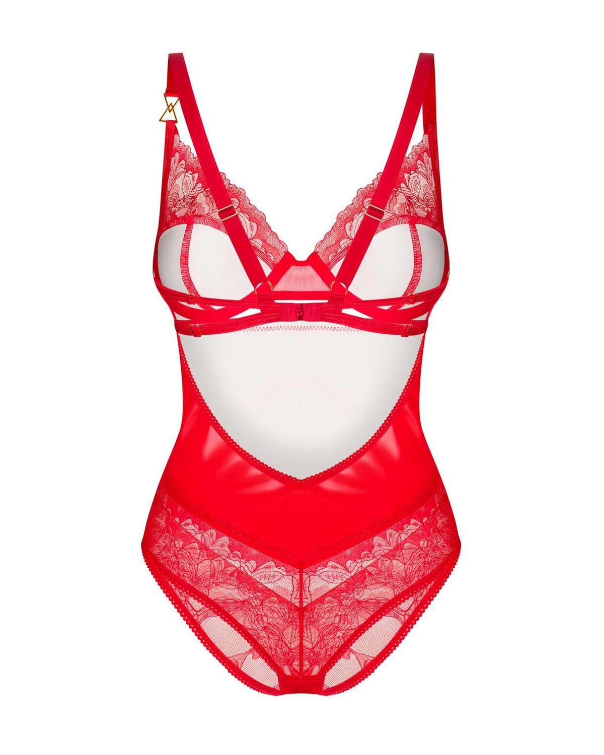 6-Body koronkowe Aliosa Obsessive czerwone S/M-6