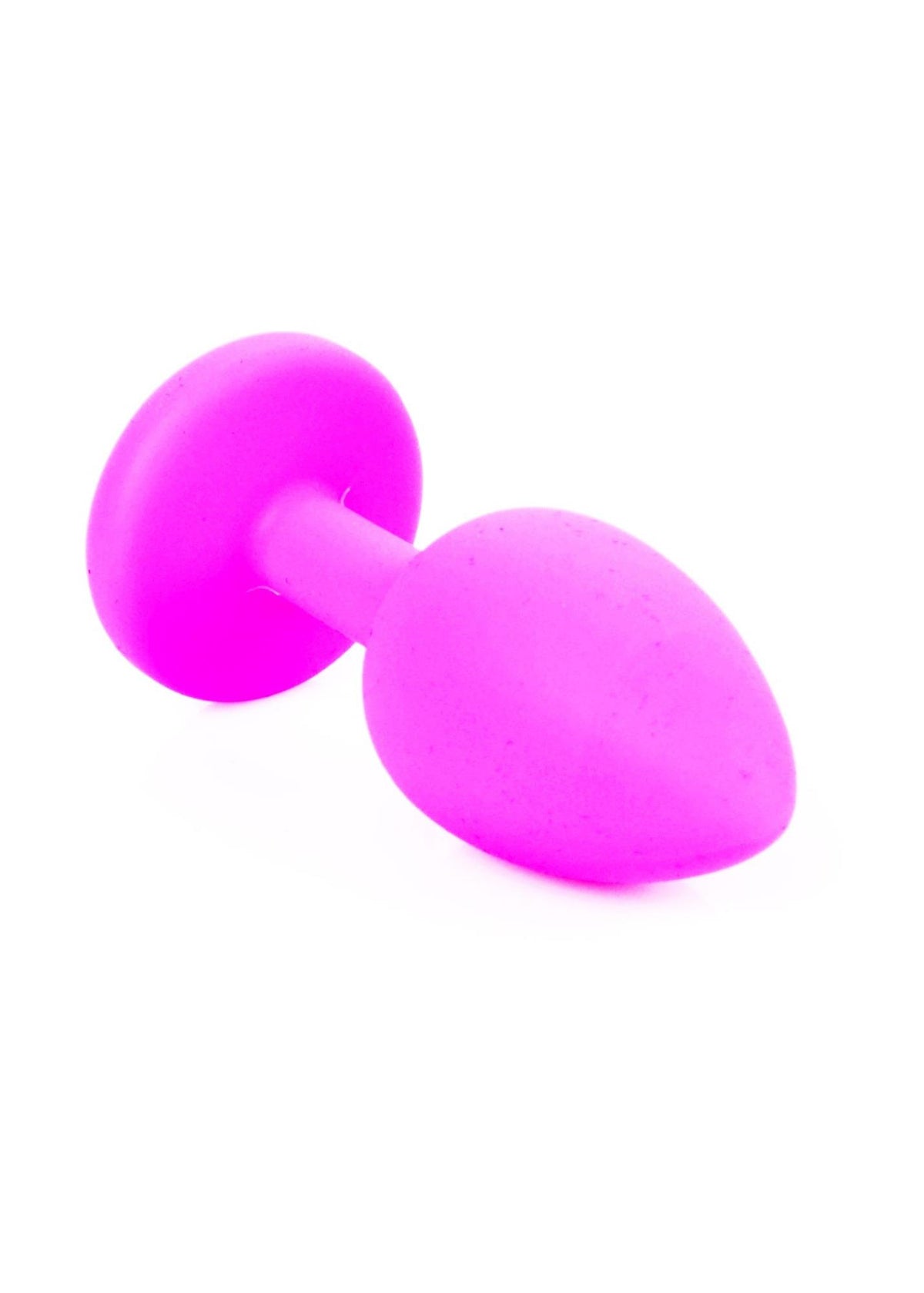 6-Korek analny silikonowy z diamentem MyLove Toys różowy 7 cm-6
