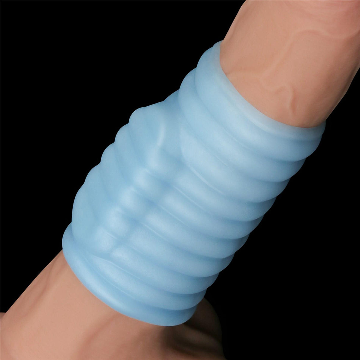 12-Vibrating Wave Knights Ring (Blue)-12