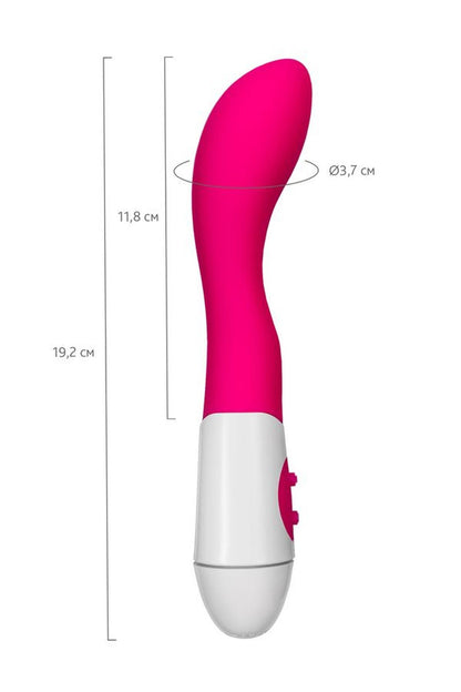 7-Wibrator punktu G silikonowy A-Toys Kari 12 cm 10 trybów-7