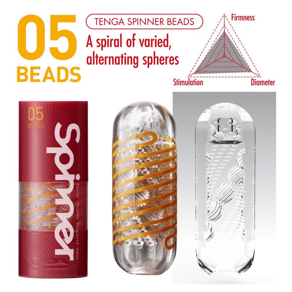 6-Masturbator Tenga Spinner Beads przezroczysty 13 cm-6