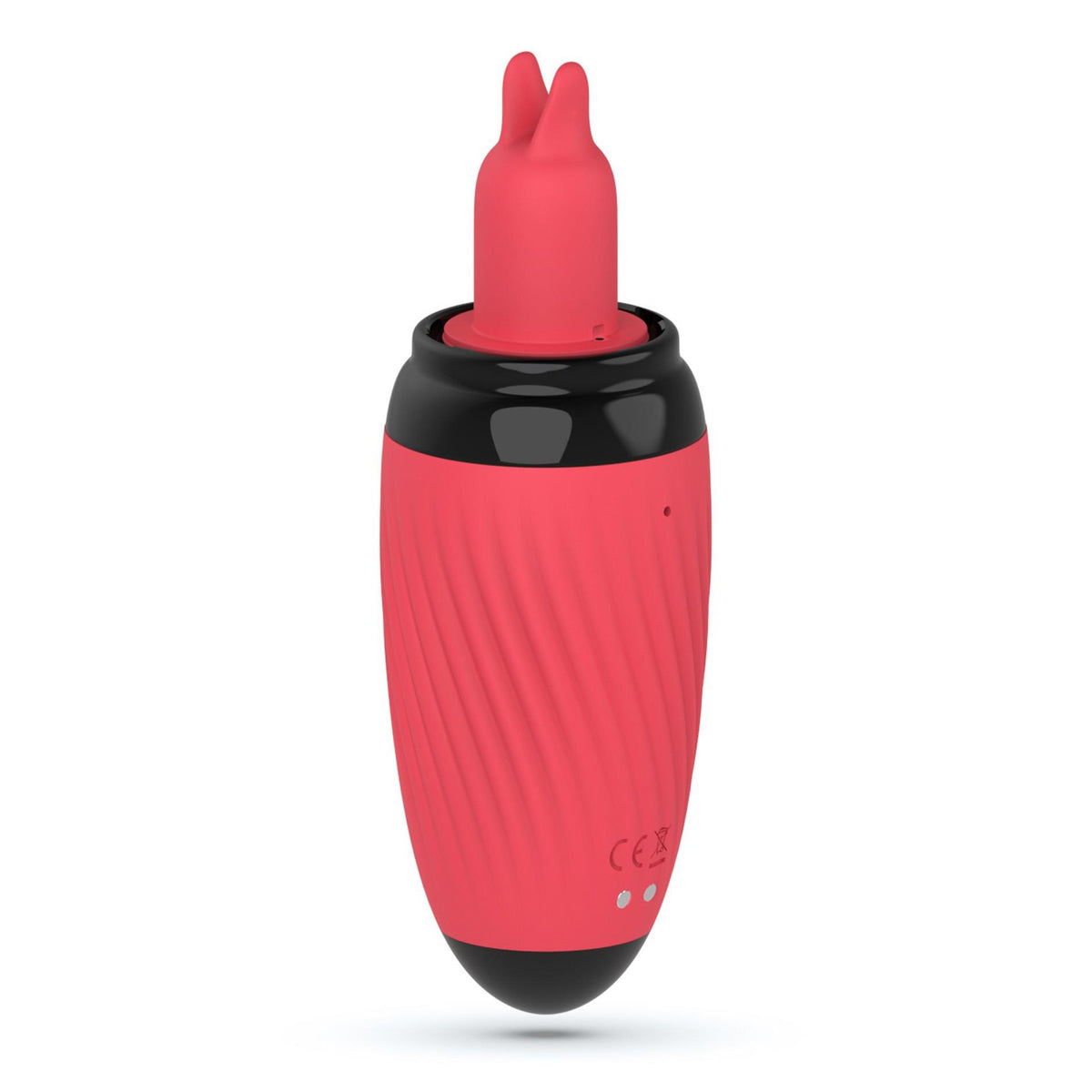 8-Stymulator z ssaniem i wibrującymi językami Crushious Scarlet USB-8