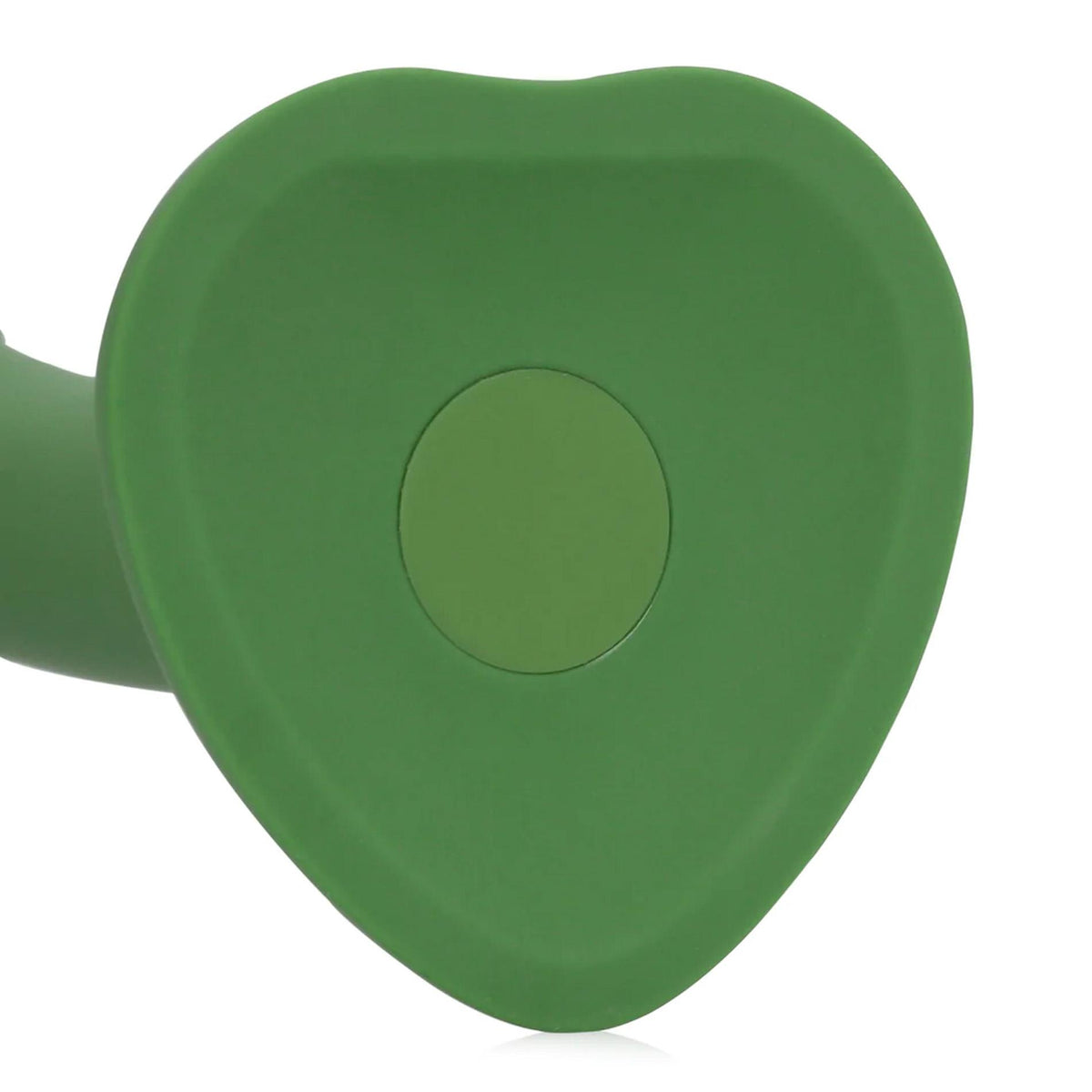 6-Małe wibrujące dildo silikonowe Loveline leśnozielone 16,5 cm-6