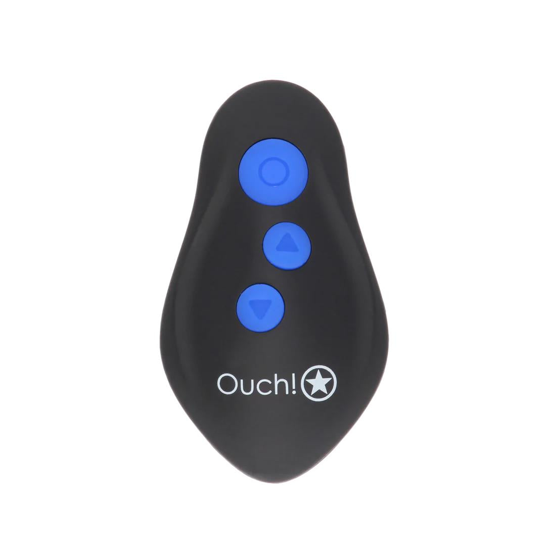 5-Wibrujący korek analny z elektrostymulacją Ouch! 12,3 cm-5