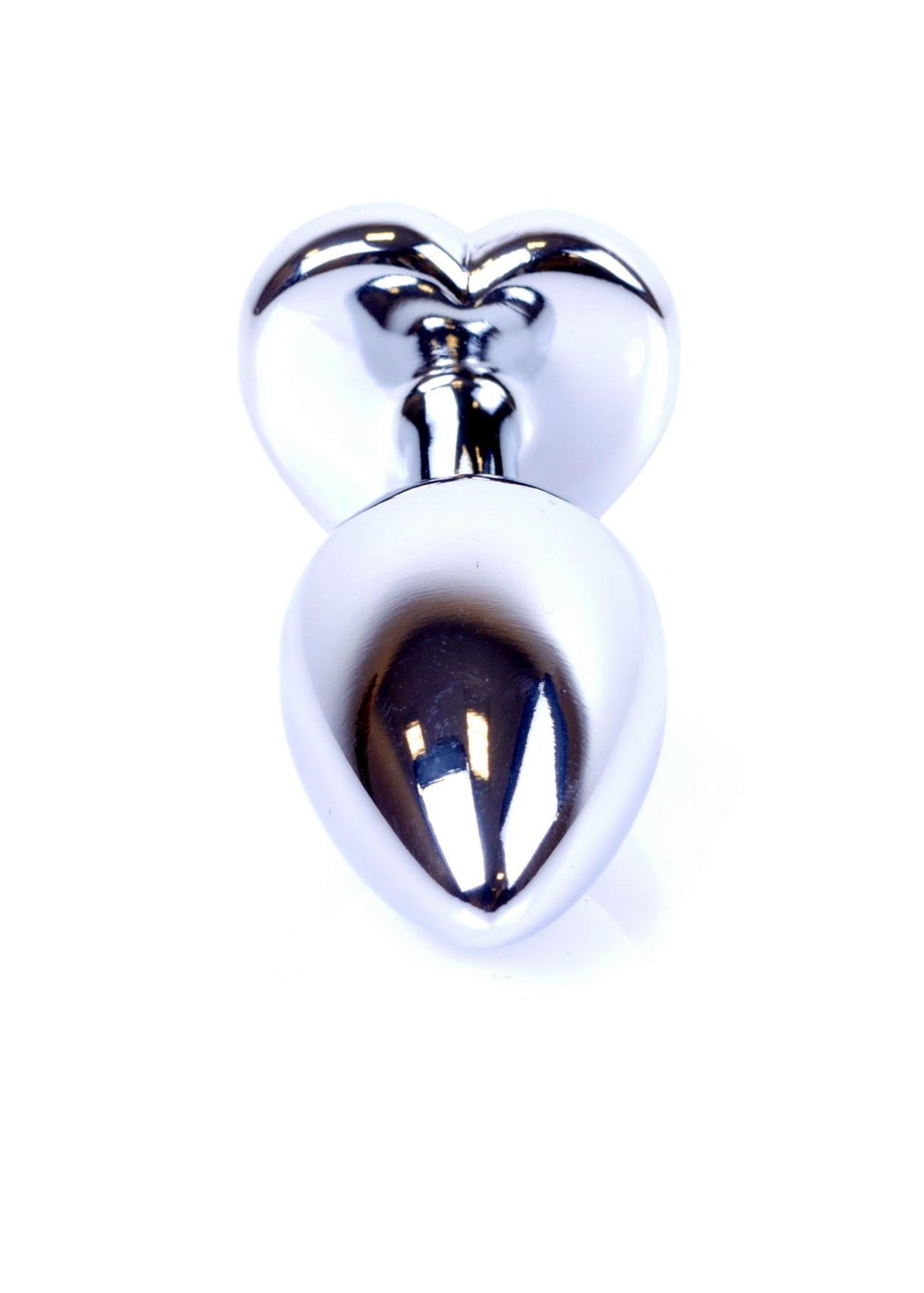 7-Korek analny srebrny serce MyLove Toys ciemnoniebieski 7 cm-7
