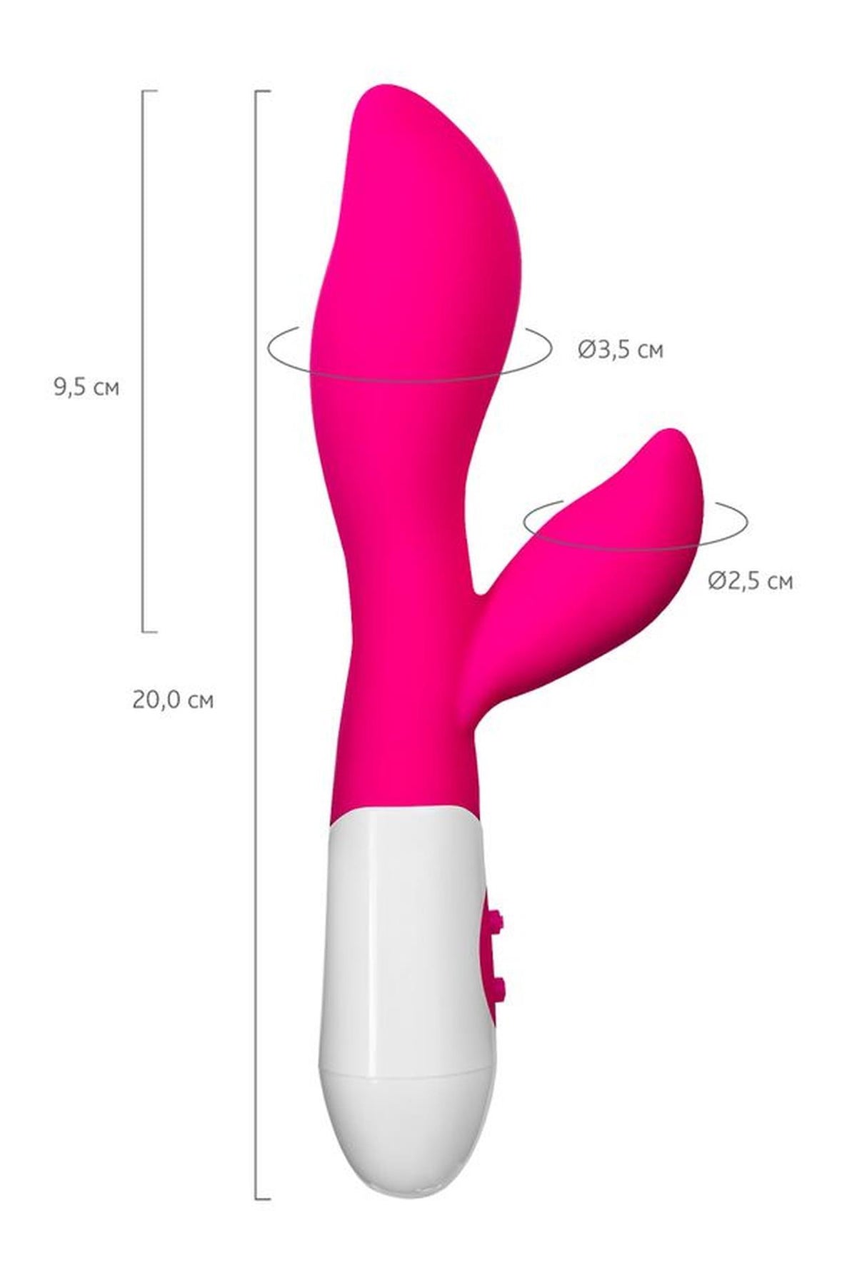 6-Wibrator króliczek Lilu A-Toys silikonowy różowy 20 cm-6