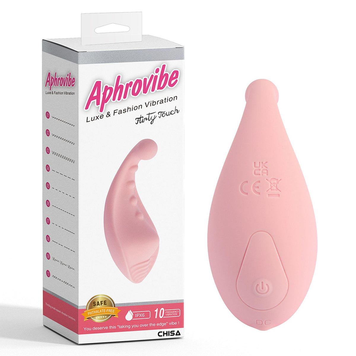 6-Wibrator stymulator Aphrovibe Flirty Touch silikonowy IPX6 10 cm-6