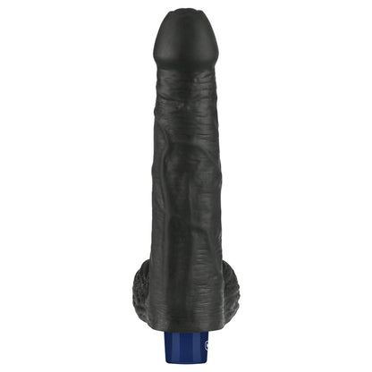 9-Realistyczne dildo wibrujące Lovetoy Real Softee czarne USB 23 cm-9