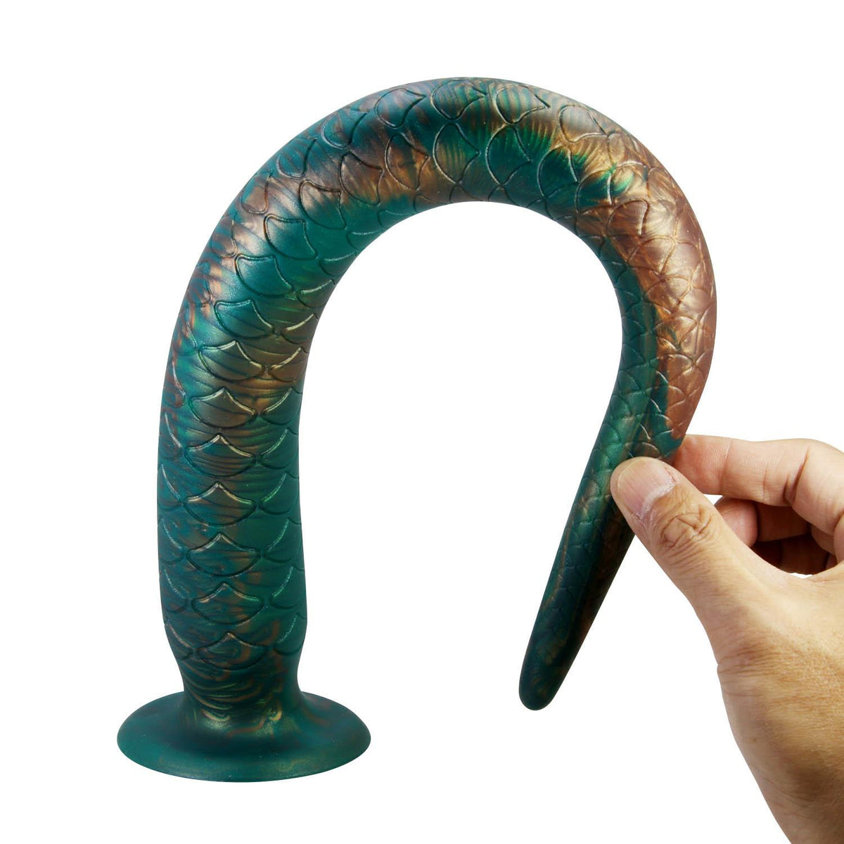 1-Dildo silikonowe Power Monsters Verdant Titan szmaragdowe 47 cm-1