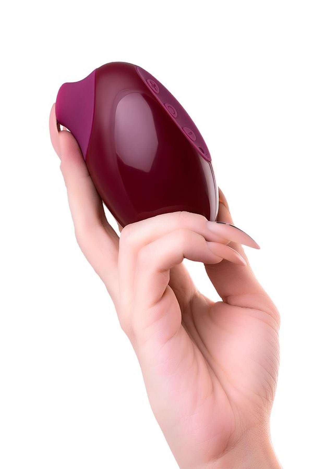 5-Stymulator próżniowy Myrty bordowy USB 9,8 cm-5