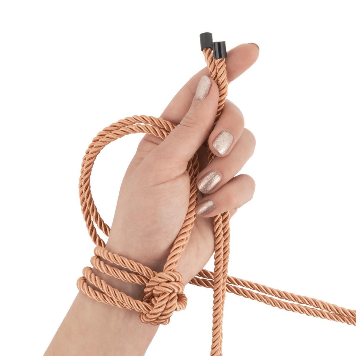 6-Luksusowy zestaw lin bondage Rosy Gold-6