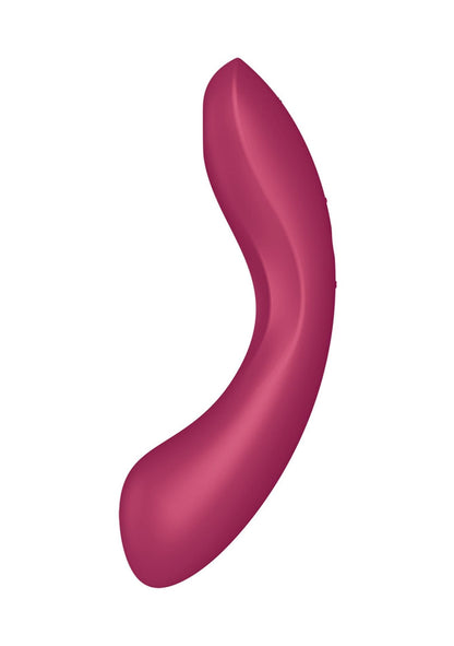 10-Wibrator silikonowy Satisfyer Curvy Trinity 1 czerwony USB-10