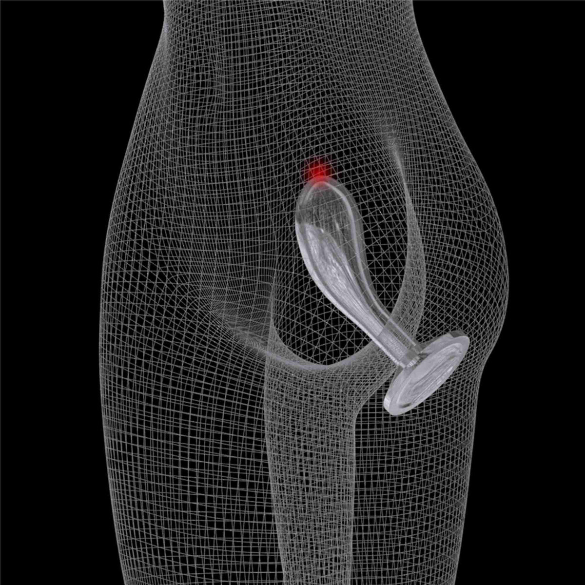 7-Flawless Clear Prostate Plug 6.0''-7